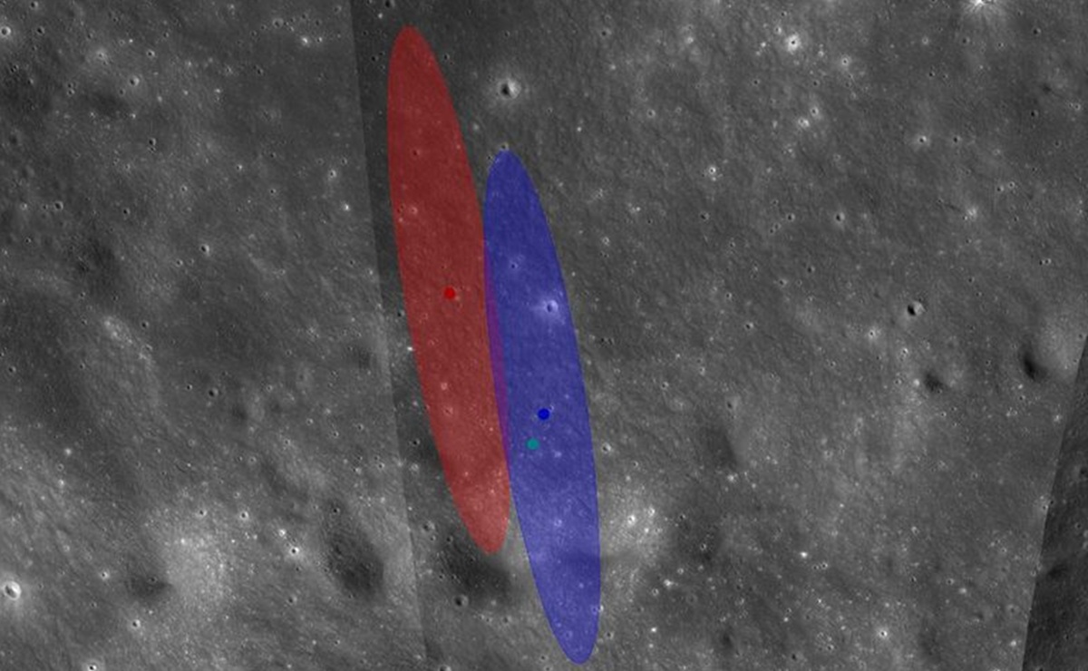 NASA's LRO Captures Crater from Falcon 9 Rocket Impact on the Moon