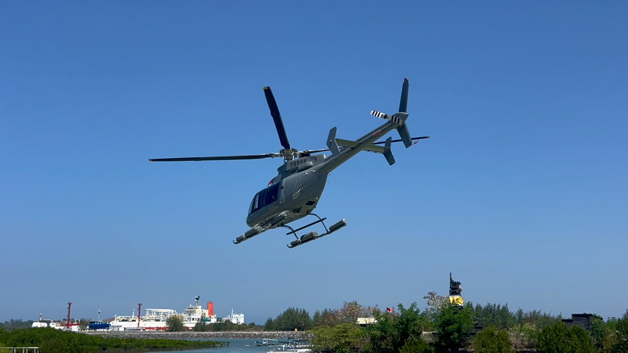 Eighth Day: SAR Team Deploys Helicopter to Search for Four Passengers of KMP Putri Yasmin