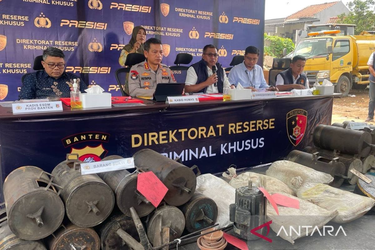 Banten Police uncover seven illegal mining operations in three months