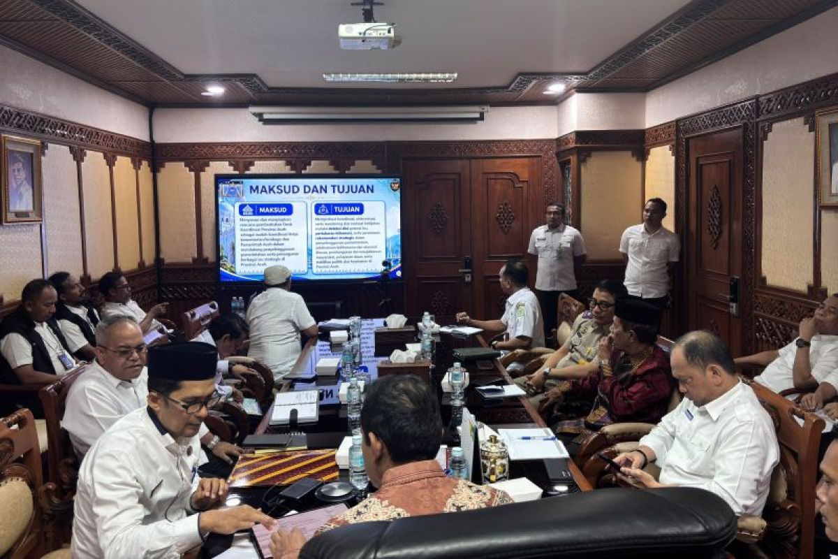 Aceh proposes economic working group within Coordinating Ministry for Political and Security Affairs coordination desk