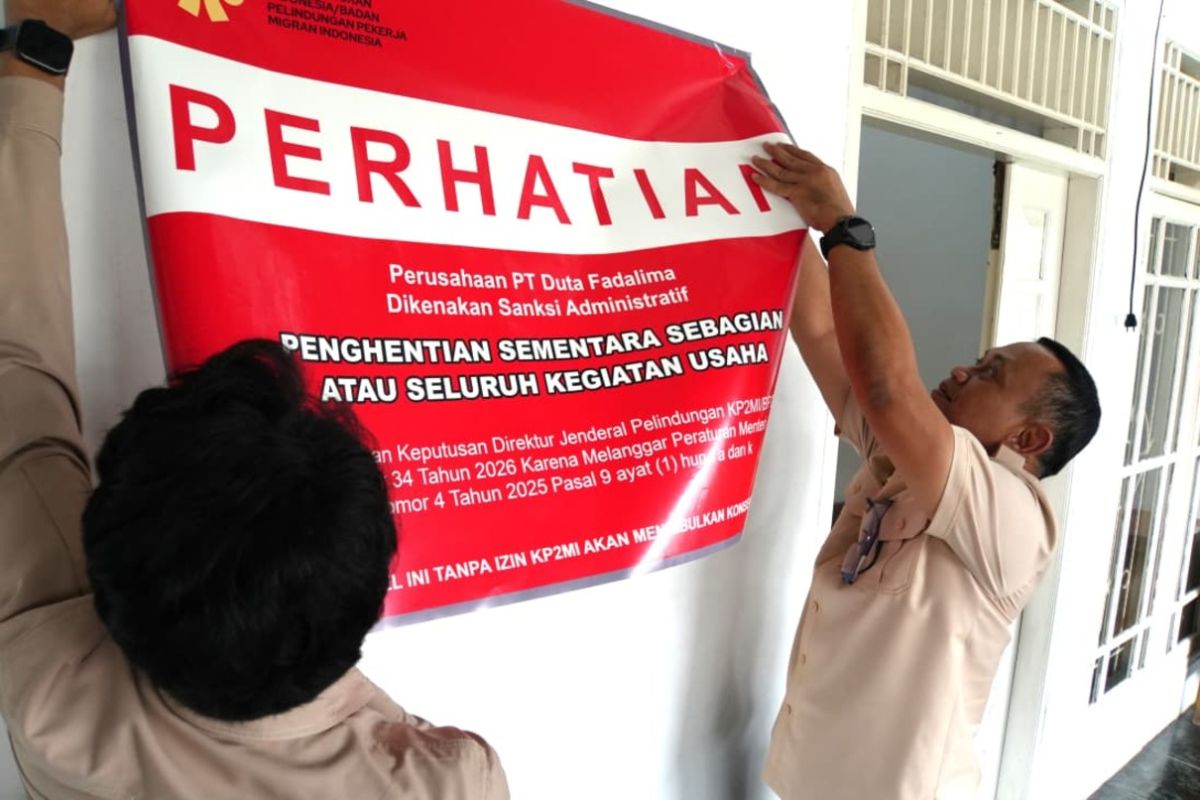 KP2MI suspends PT Duta Fadalima operations for procedural violations