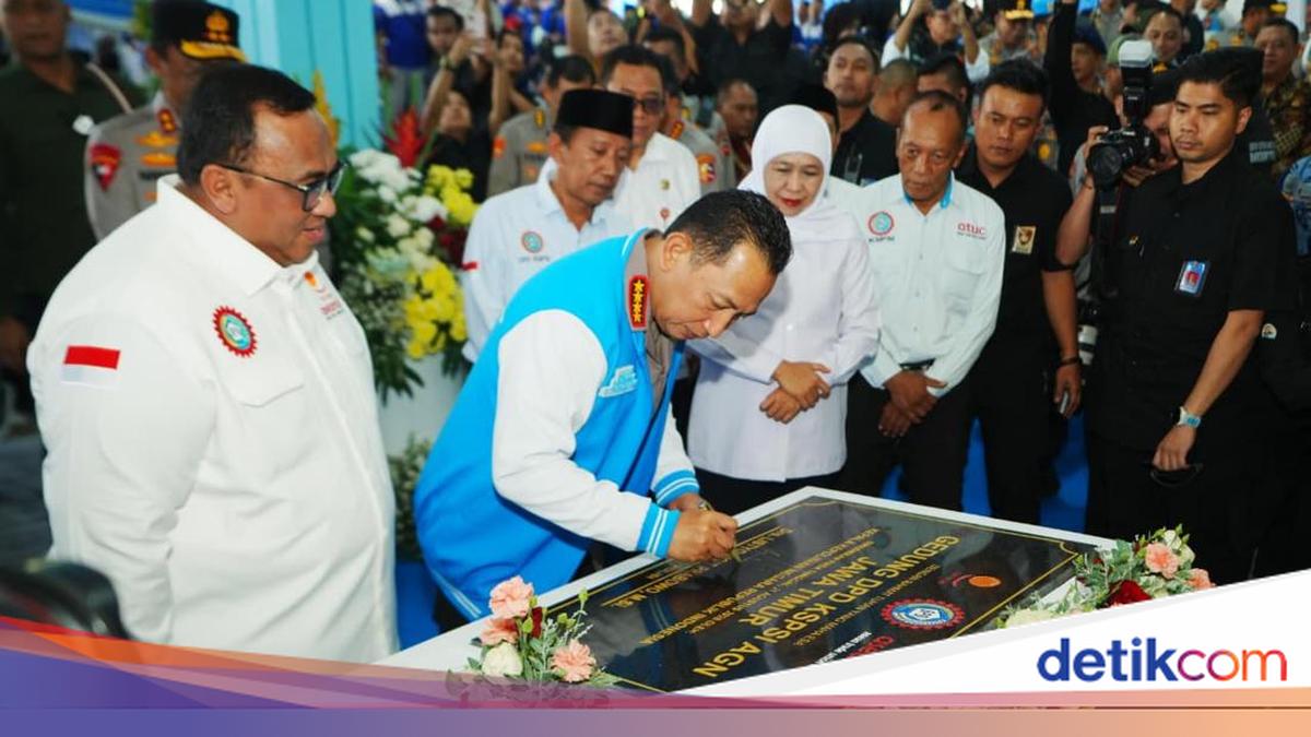National Police Chief Inaugurates East Java KSPSI AGN Building, Supports Workers' Welfare