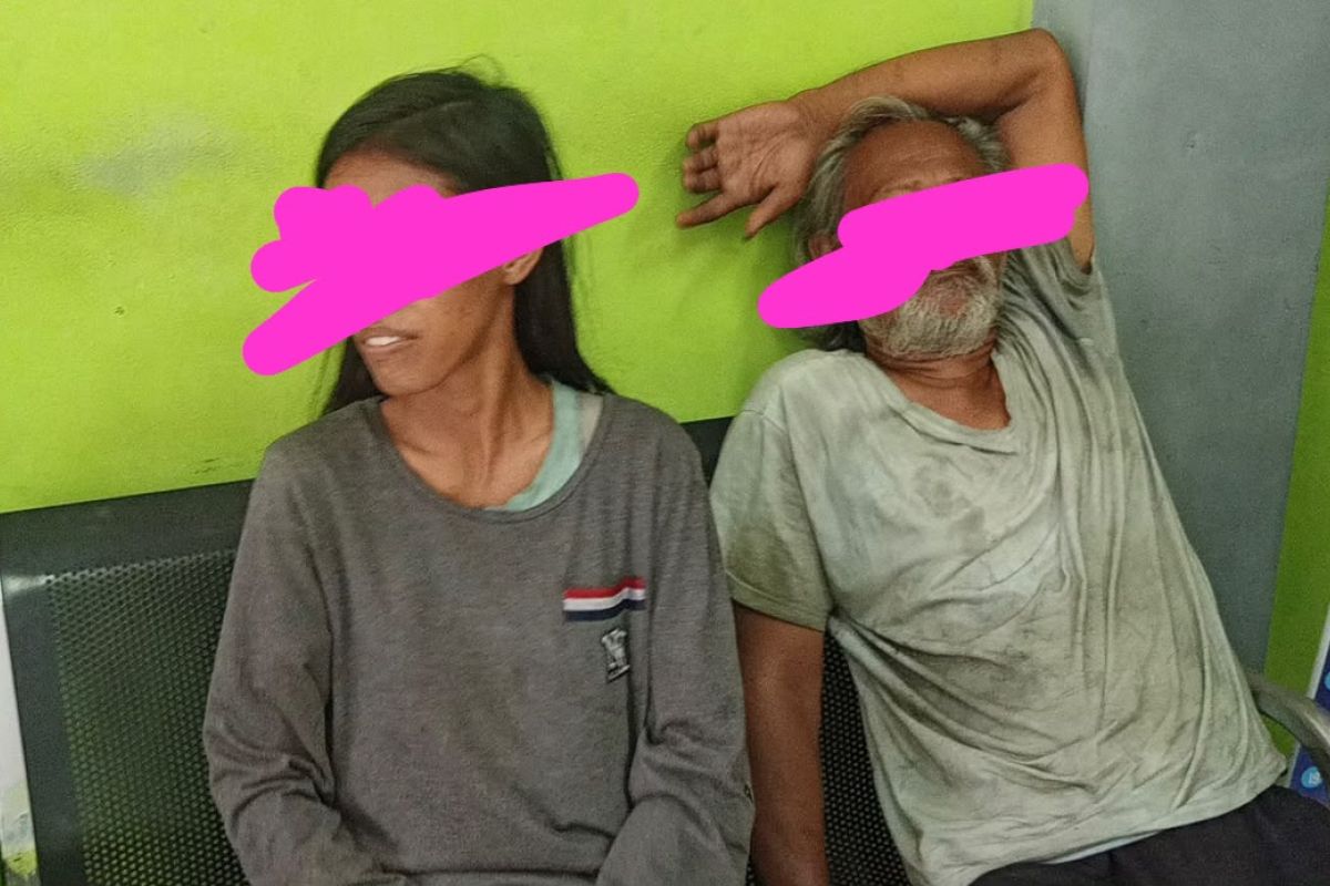 Satpol PP detains couple who forced other people's children to become street buskers in North Jakarta