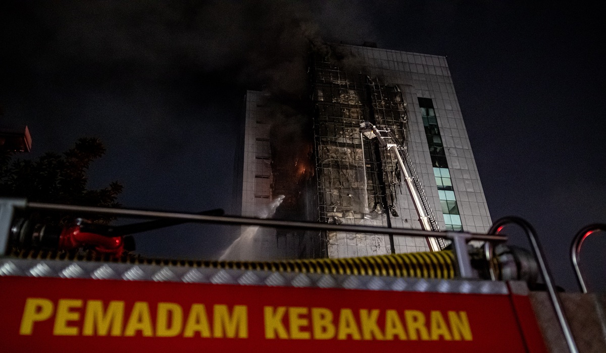 Jakarta Regional Revenue Agency Building Catches Fire Again