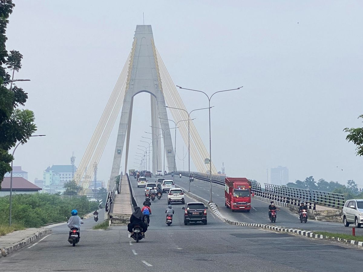 Students in Pelalawan Required to Wear Masks Due to Forest Fire Haze