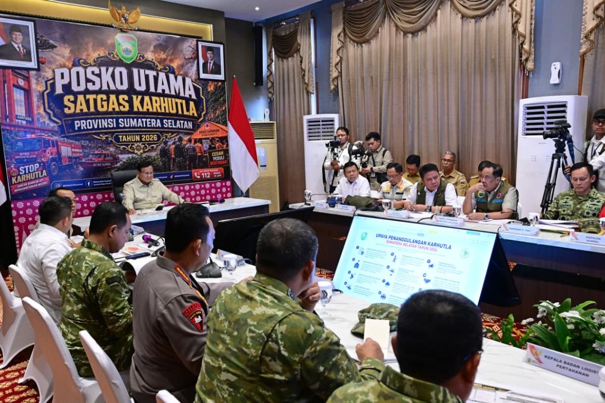 Prabowo instructs that forest fire affected areas must not expand