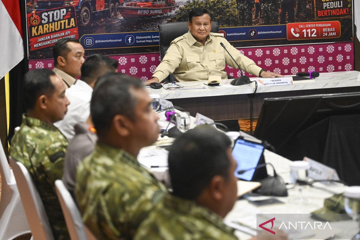 Jambi forest fires under control, Prabowo urges continued prevention