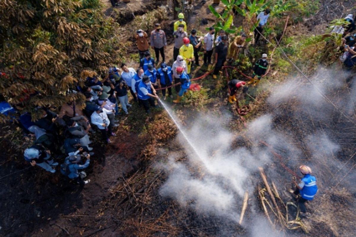 Government strengthens water sources to accelerate forest fire handling in Banjarbaru