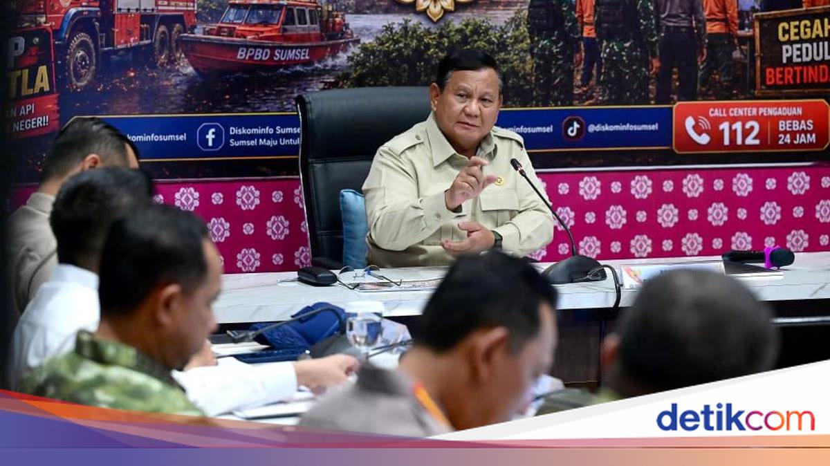 Prabowo Prepares 1,000 TNI-Polri Officers to Strengthen South Sumatra Forest Fire Handling