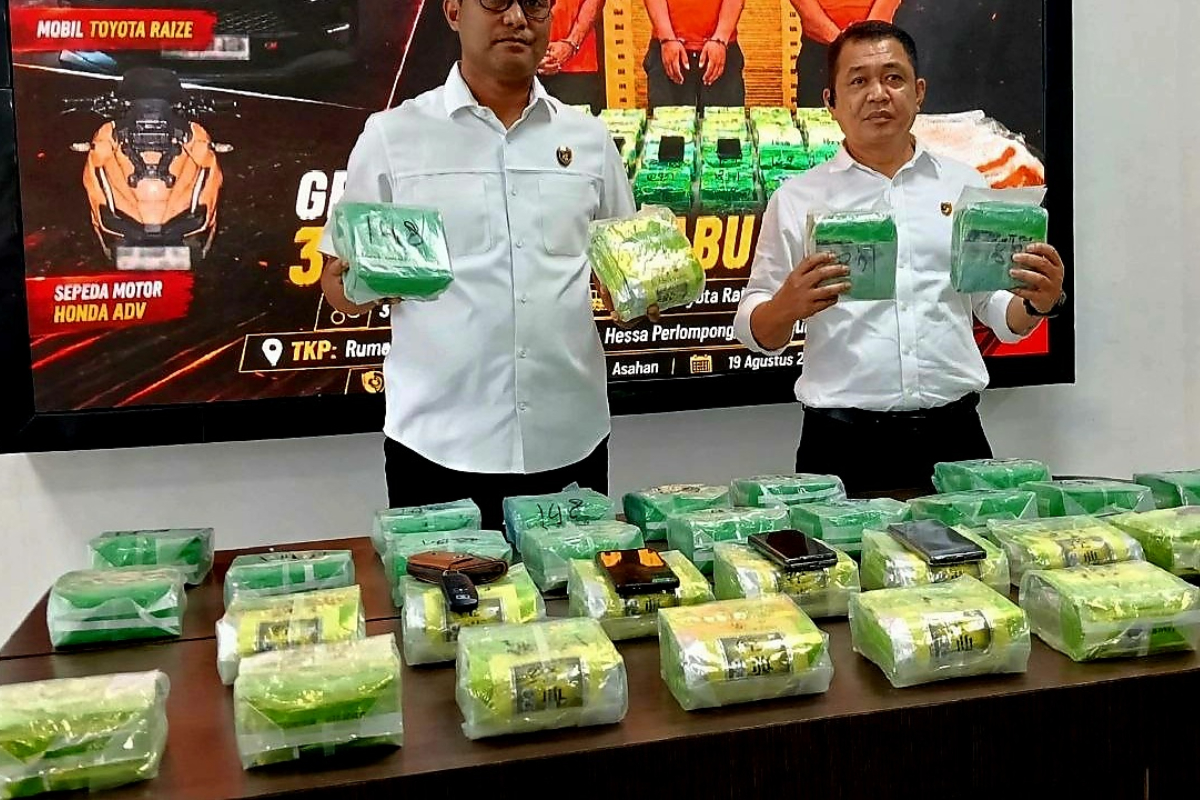 North Sumatra Police Foil Circulation of 35 kg of Methamphetamine in Asahan, 3 Suspects Arrested