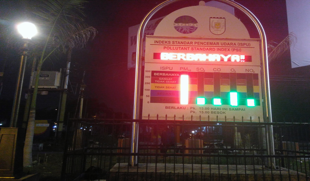 Pekanbaru Air Quality Reaches Hazardous Level