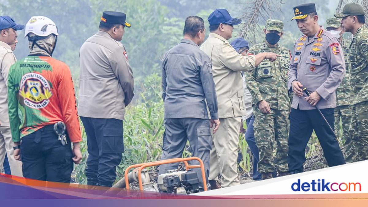 Prabowo Tours Provinces to Inspect Forest and Land Fire Handling