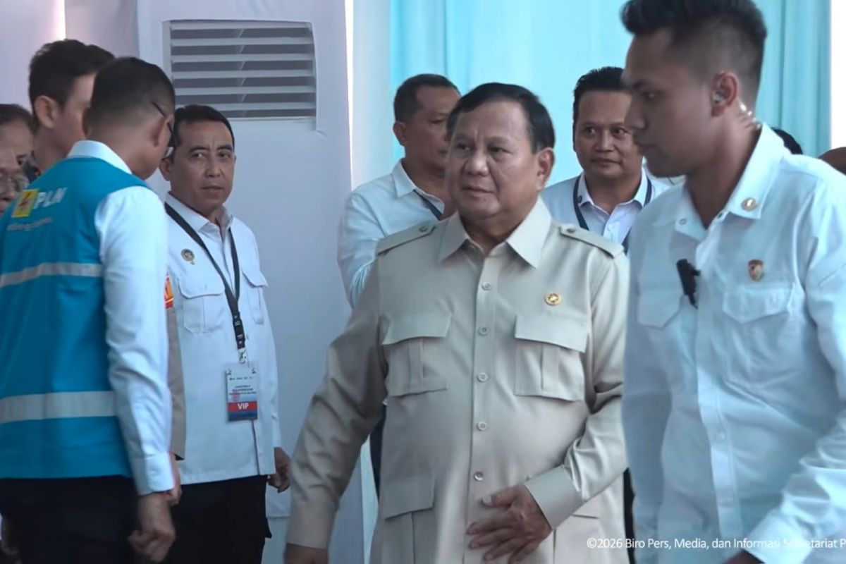 Prabowo arrives in Jembrana to launch 100 GWp solar power programme