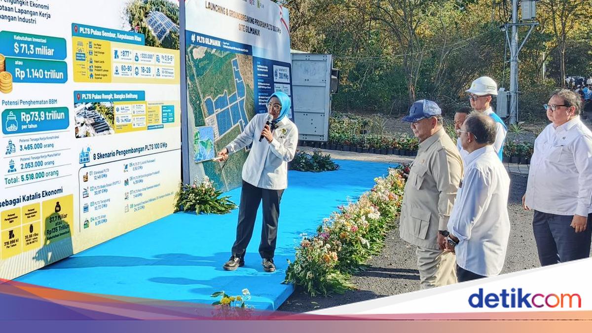 Prabowo Attends Groundbreaking of 100 GWp Solar Power Plant Project in Gilimanuk