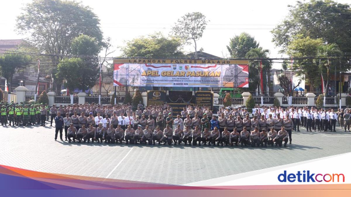 Malang Police Hold Security Roll Call to Strengthen Regional Protection