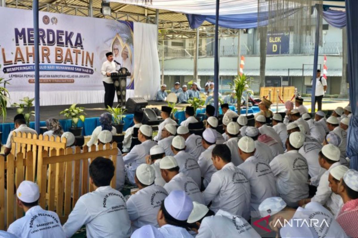 Prophet Muhammad's Birthday at Jakarta Narcotics Prison Strengthens Religious Values