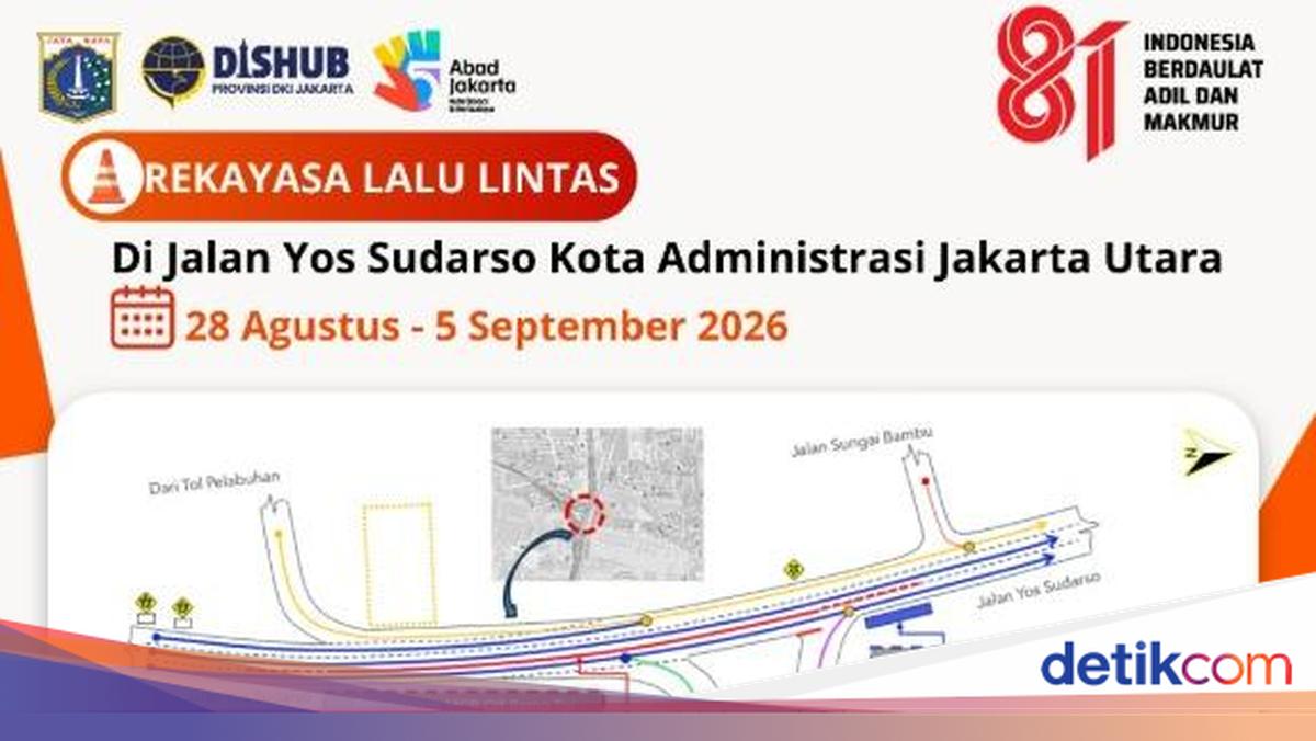 Traffic Diversion on Jl Yos Sudarso, North Jakarta, from 28 August