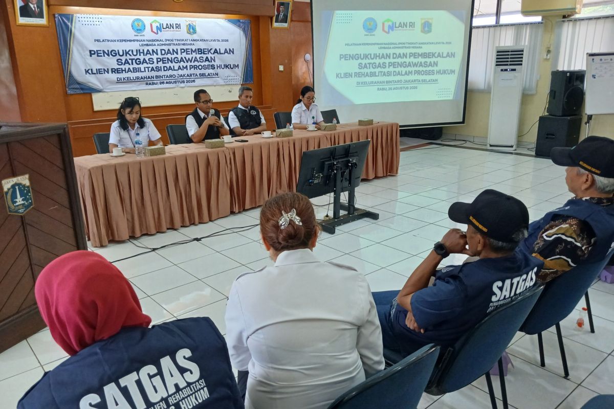 South Jakarta BNN forms supervisory task force for rehabilitation clients in legal process