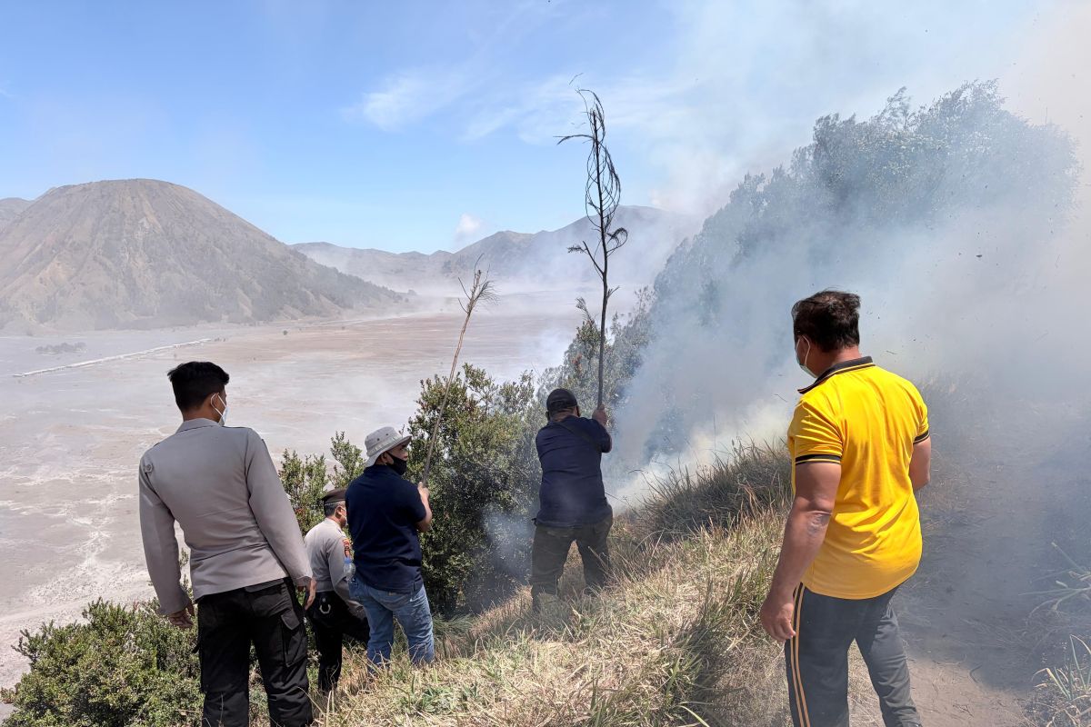 Officers move quickly to control Bromo forest and land fire in Seruni Block