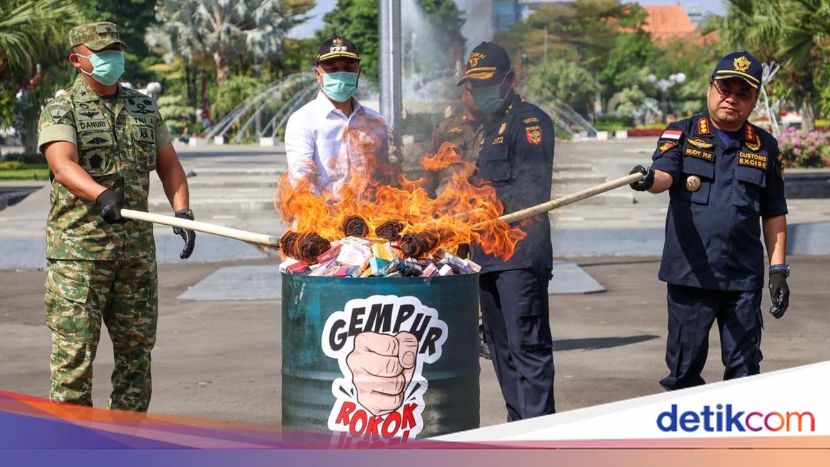 43.2 Million Illegal Cigarettes Destroyed, Surabaya City Government Targets 31 Districts