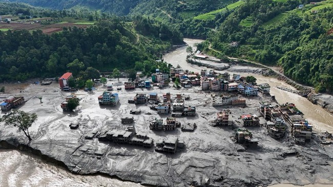 City Swallowed by Mud: The Devastating Sight of Nepal's Flash Floods