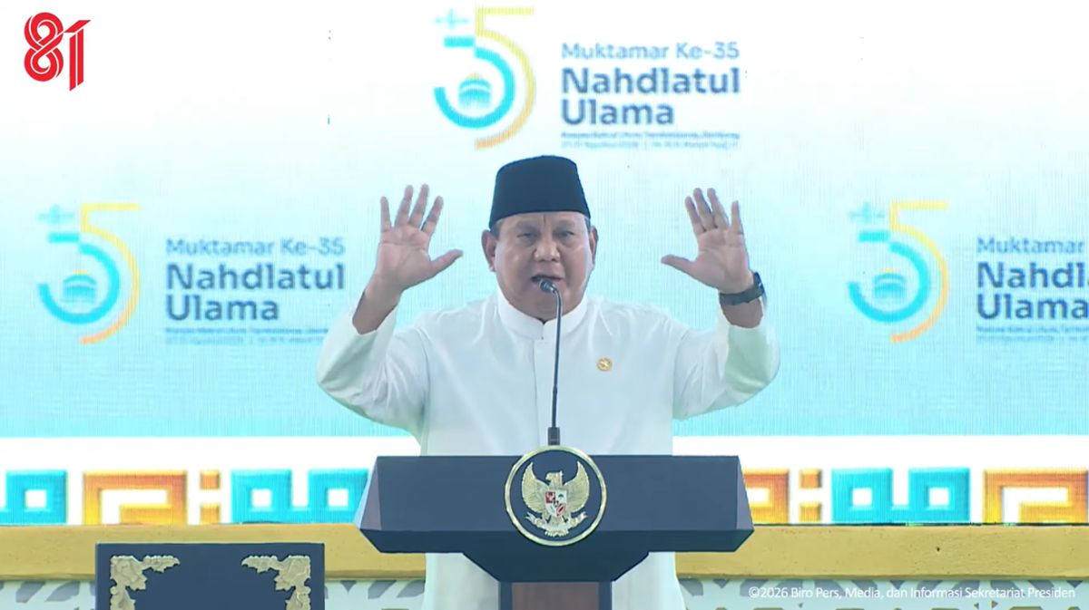 Prabowo Promises NU Pesantren and Schools Four Interactive Panel Screens