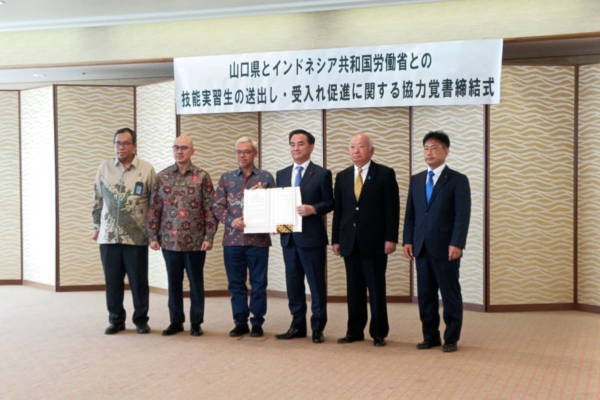 Manpower Ministry strengthens Indonesian technical internship programme in Yamaguchi, Japan