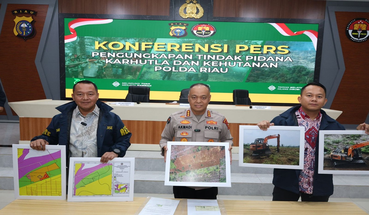 Riau Police Name 40 Suspects in Forest and Land Fire Cases