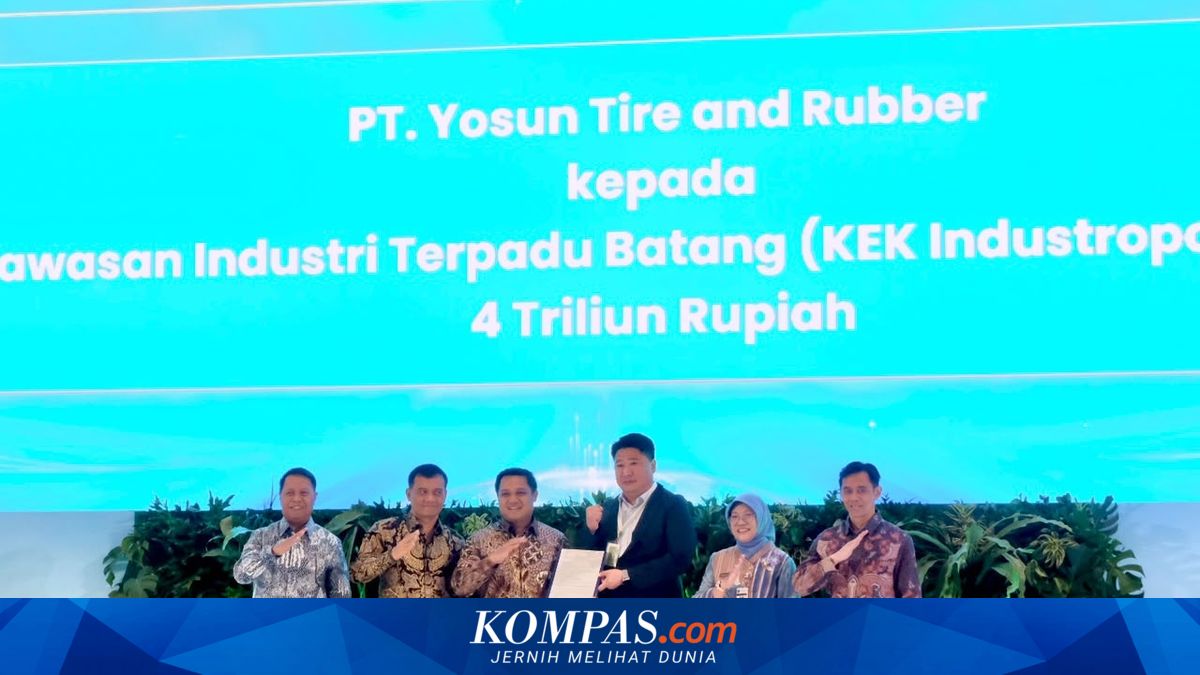 Yosun Tire to Build Tyre Factory in Batang SEZ with Rp 4 Trillion Investment