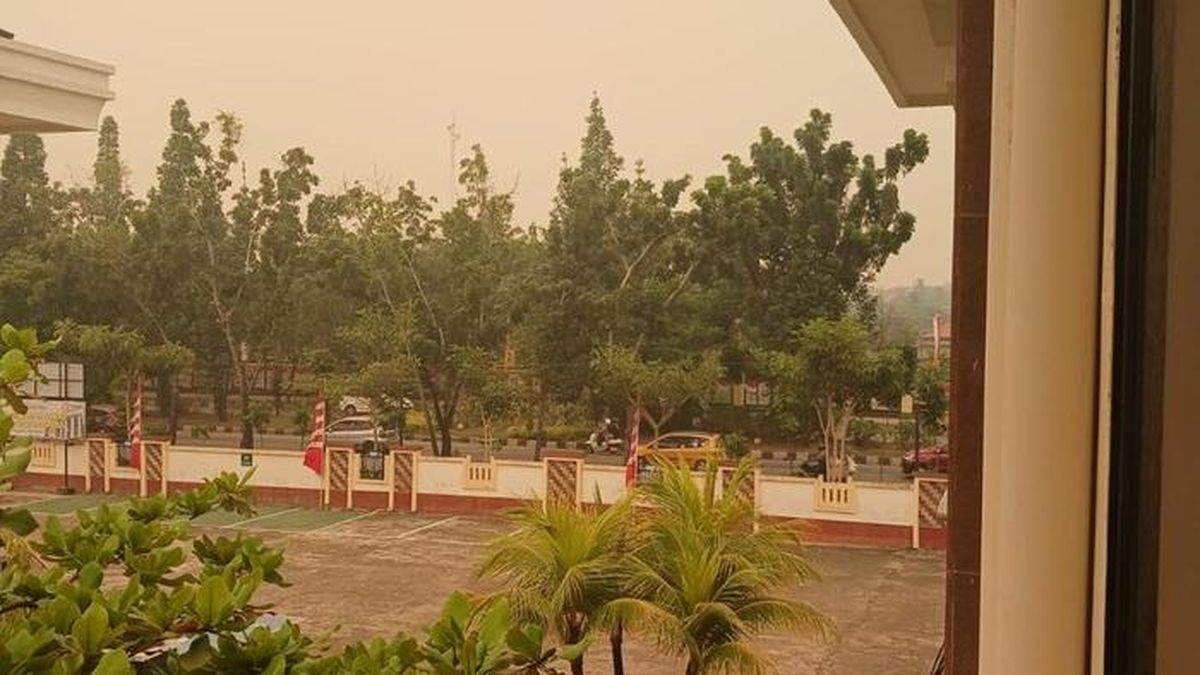 Dense Forest Fire Smoke Forces Pontianak Schools to Remain Online Next Week