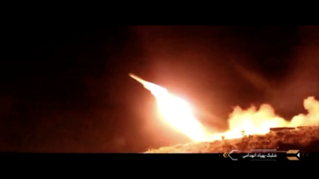Burning Skies: Footage Shows Iranian Missiles Launched to Bombard US Bases