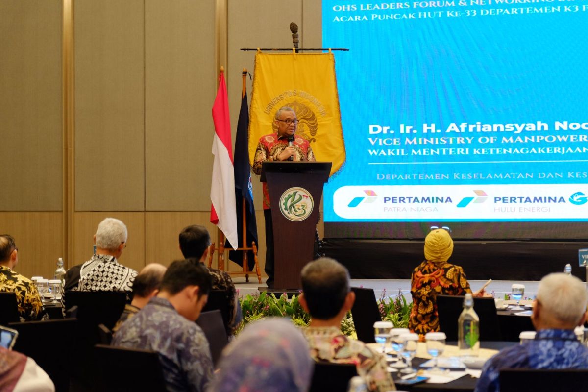 At FKM UI OHS anniversary, deputy minister highlights national occupational safety conditions