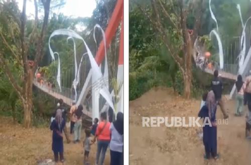 Bridge Built by Military District Command Collapses While Being Crossed by Pangandaran Regent, Indonesian Army Explains