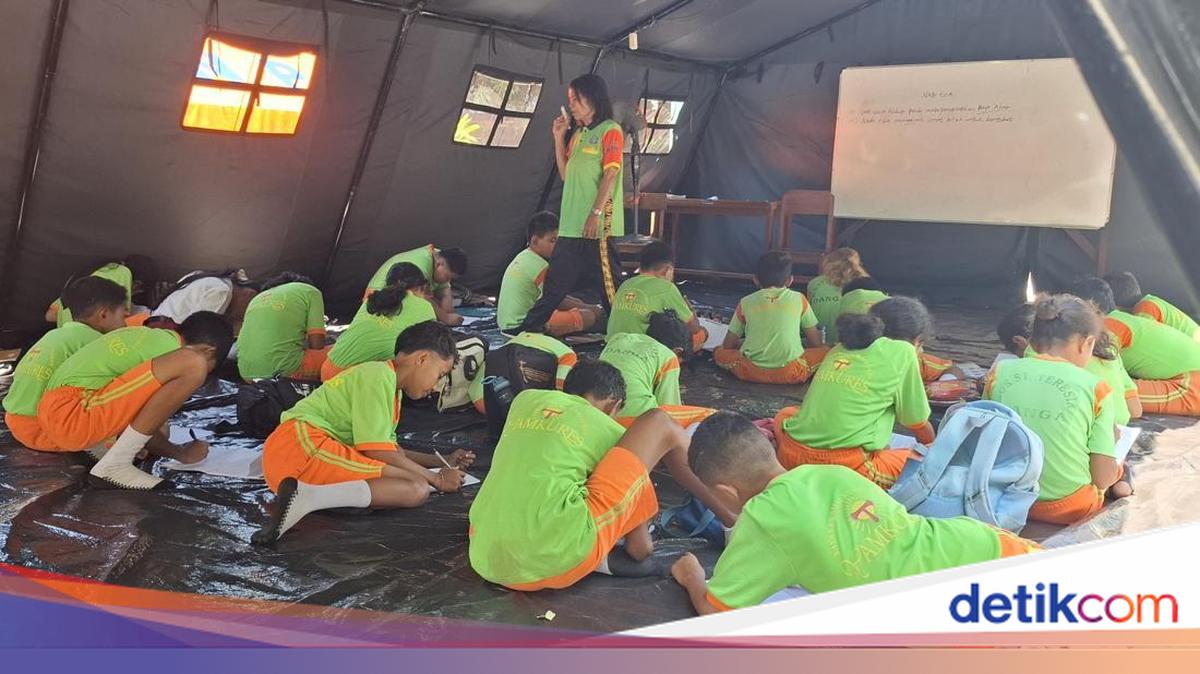 Nagekeo Students Maintain Learning Spirit in Emergency Tents Following Earthquake