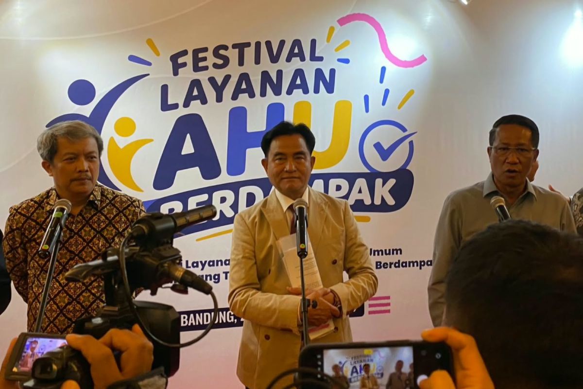 Yusril: Quality of AHU services reflects quality of rule of law
