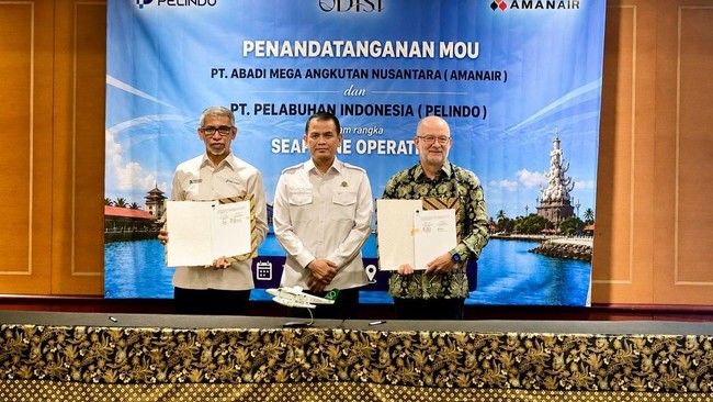 Strengthening Connectivity: Pelindo Partners with AMANAIR to Explore Seaplane Services