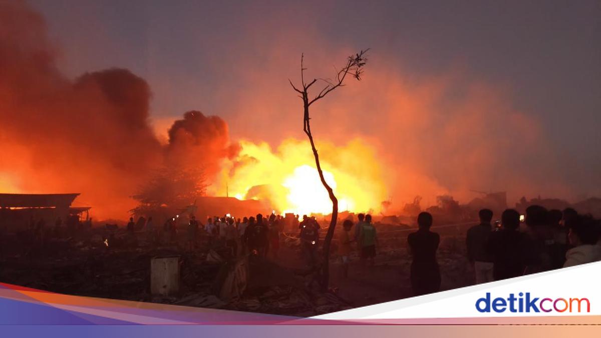 Denpasar Fire Intensifies, Forcing 100 Residents to Evacuate