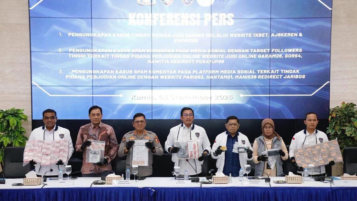 Bareskrim Dismantles Three Gambling Sites Generating Rp1 Trillion in Profits