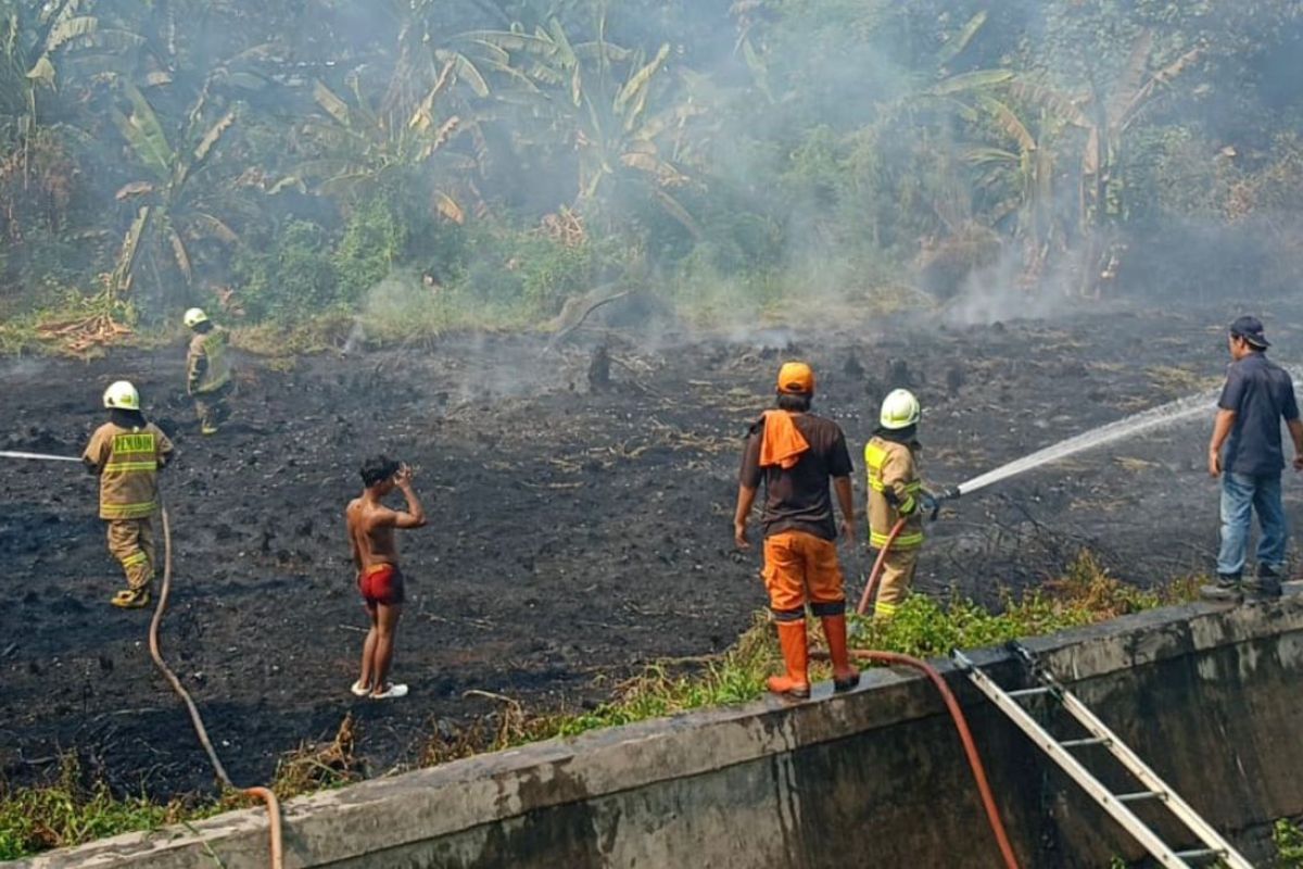 Firefighters Extinguish 15-Hectare Land Fire in North Jakarta