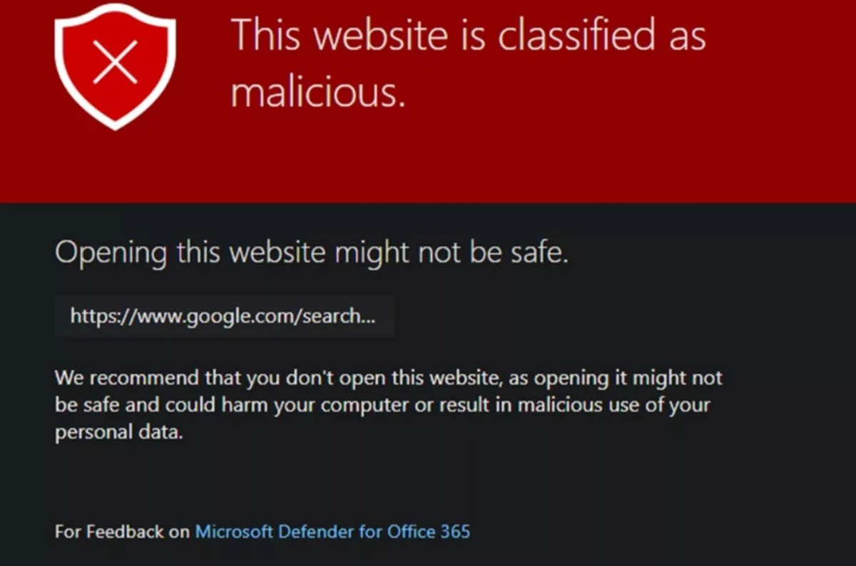 Microsoft Defender False Positive: Google Search Flagged as Dangerous