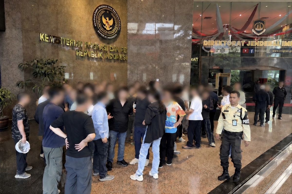 Immigration detains 55 Chinese nationals and seizes passports during enforcement operation