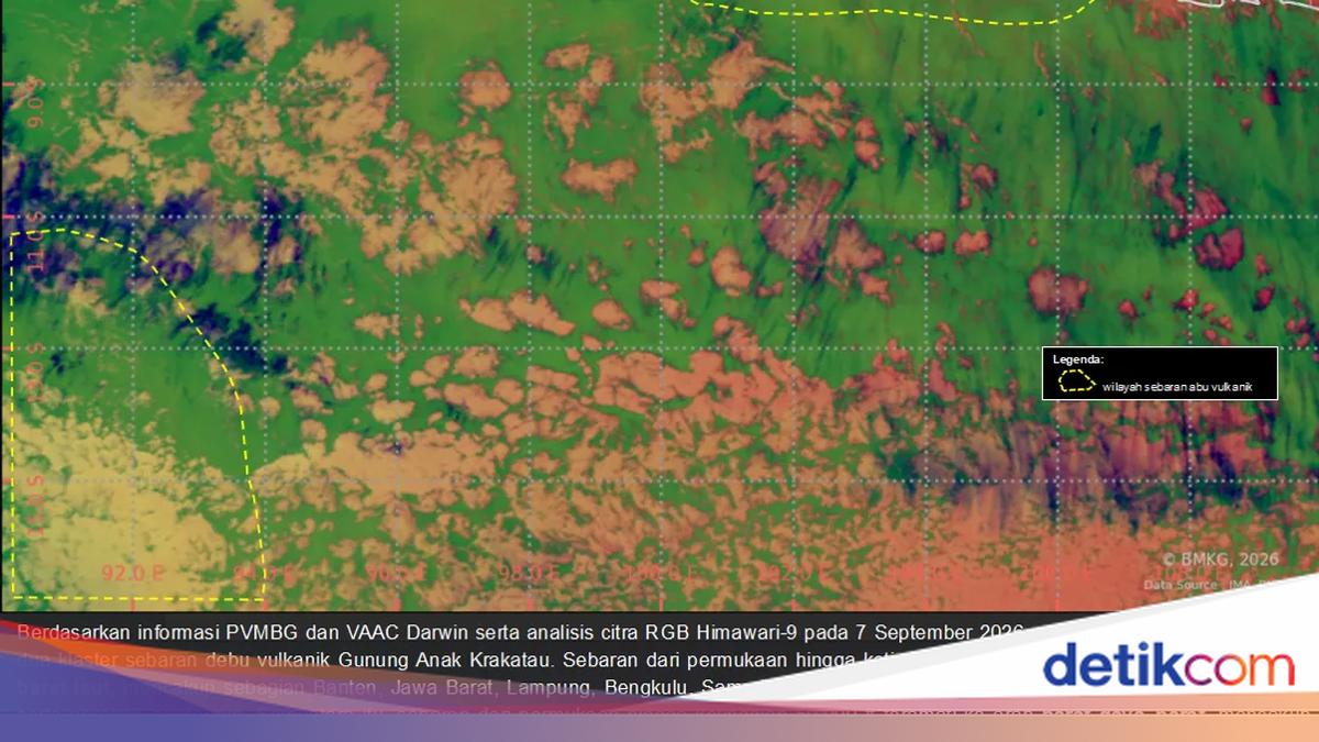 Mount Anak Krakatau Volcanic Ash Still Spreading Over These Areas on Monday Morning