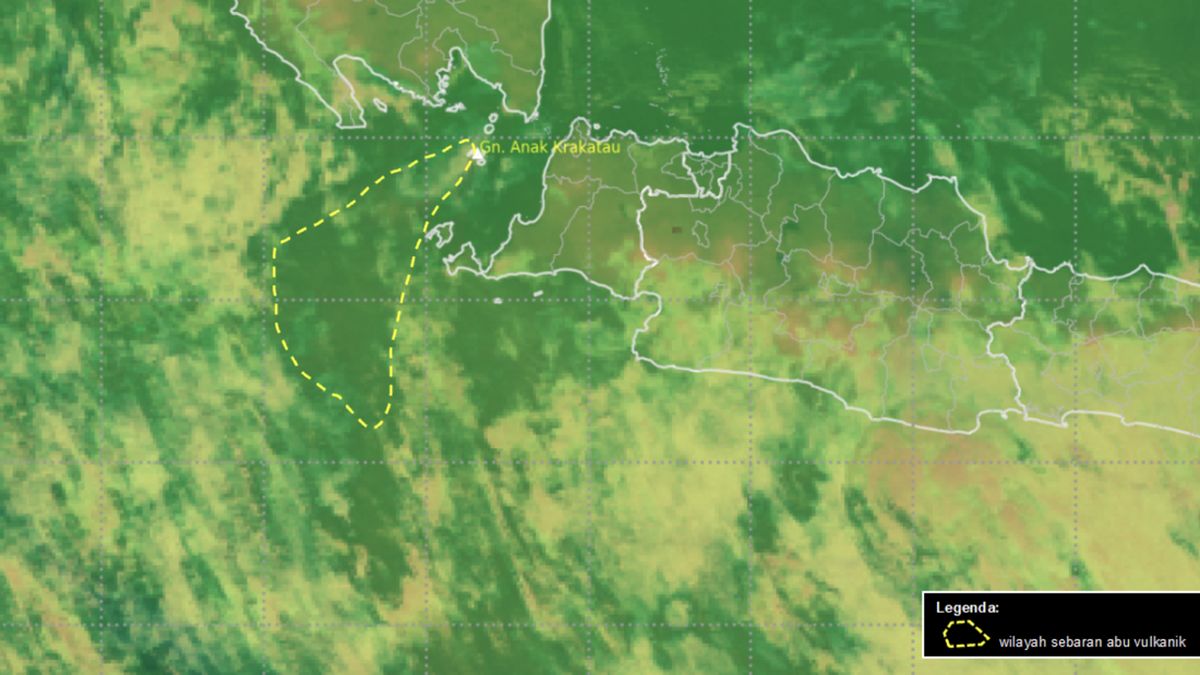 BMKG Predicts Mount Anak Krakatau Volcanic Ash Moving Away from Indonesian Territory