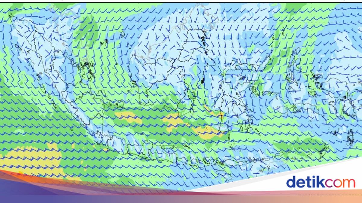 Anak Krakatau Ash Moving Away from Lampung, Here is the Spread Direction