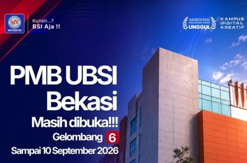 UBSI Bekasi Campus Wave 6 Admissions for 2026 Still Open: Study Programmes and How to Register
