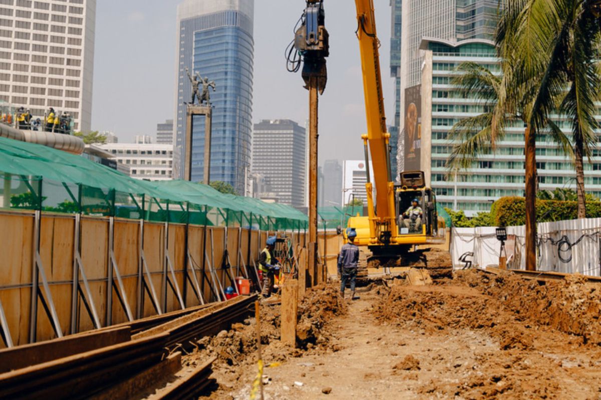 Construction of Bundaran HI Station multi-purpose space reaches 23.52 per cent