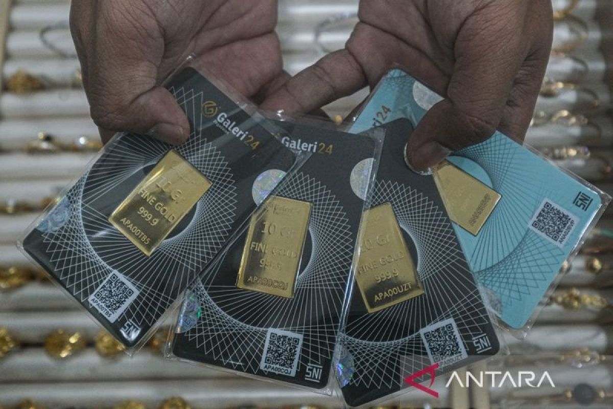 Gold prices for three brands at Pegadaian as of Friday