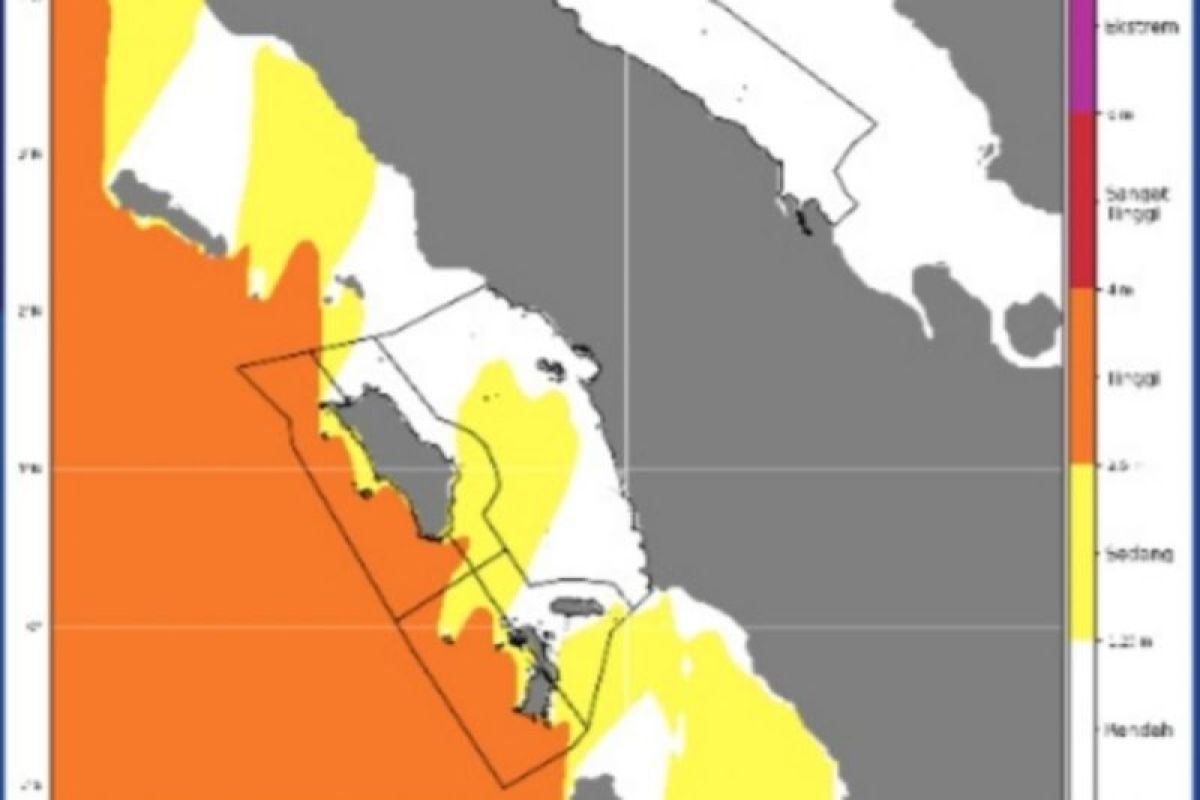 BMKG: Alert for 4-metre waves in North Sumatra waters until 14 September