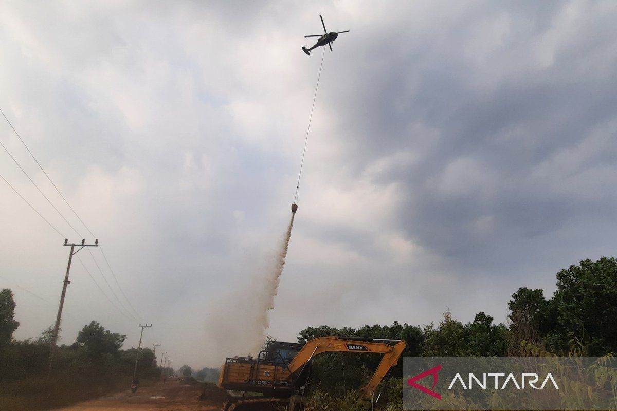 Air Task Force Handles 667 Hectares of Burnt Land in South Kalimantan