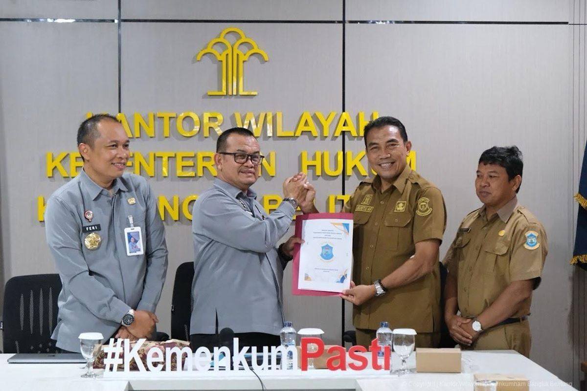 Ministry of Law in Bangka Belitung Harmonises 59 Draft Local Regulations
